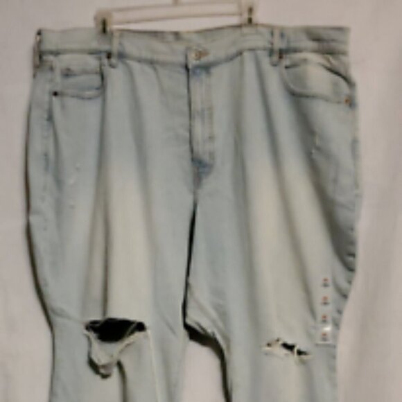 Old Navy Denim - Old Navy Curvy O.G. Straight Jeans Size 28 Light Blue 99% Cotton New